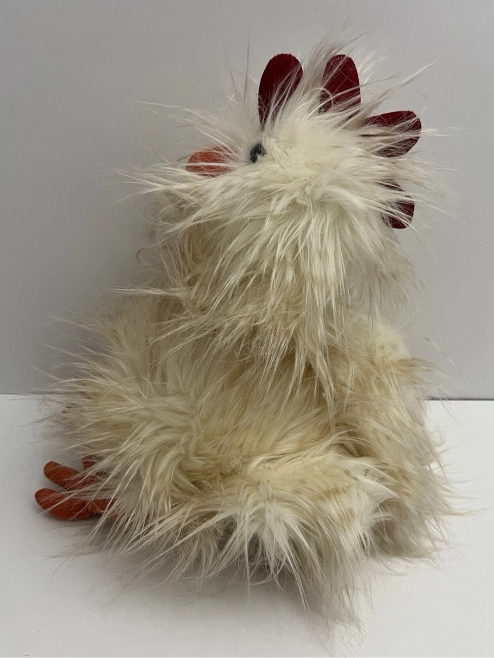 Jellycat Chelsea Chicken Rooster Plush Toy 11" Pet Stuffed Animal Fuzzy Silkie - Picture 4 of 14